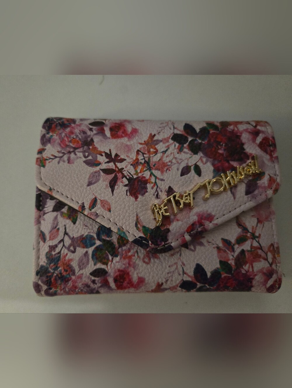 Betsey Johnson Floral Envelope Wallet - Pink Multicolor